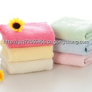 竹纤维系列产品 25*25cm 32g竹纤维毛巾小方巾低价大量批发高清图片-世界工厂网
